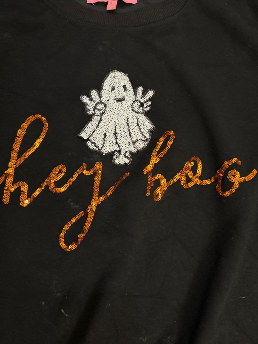 Simply Southern Sweatshirt Halloween Hey Boo Bats Ghost - Picture 3 of 12